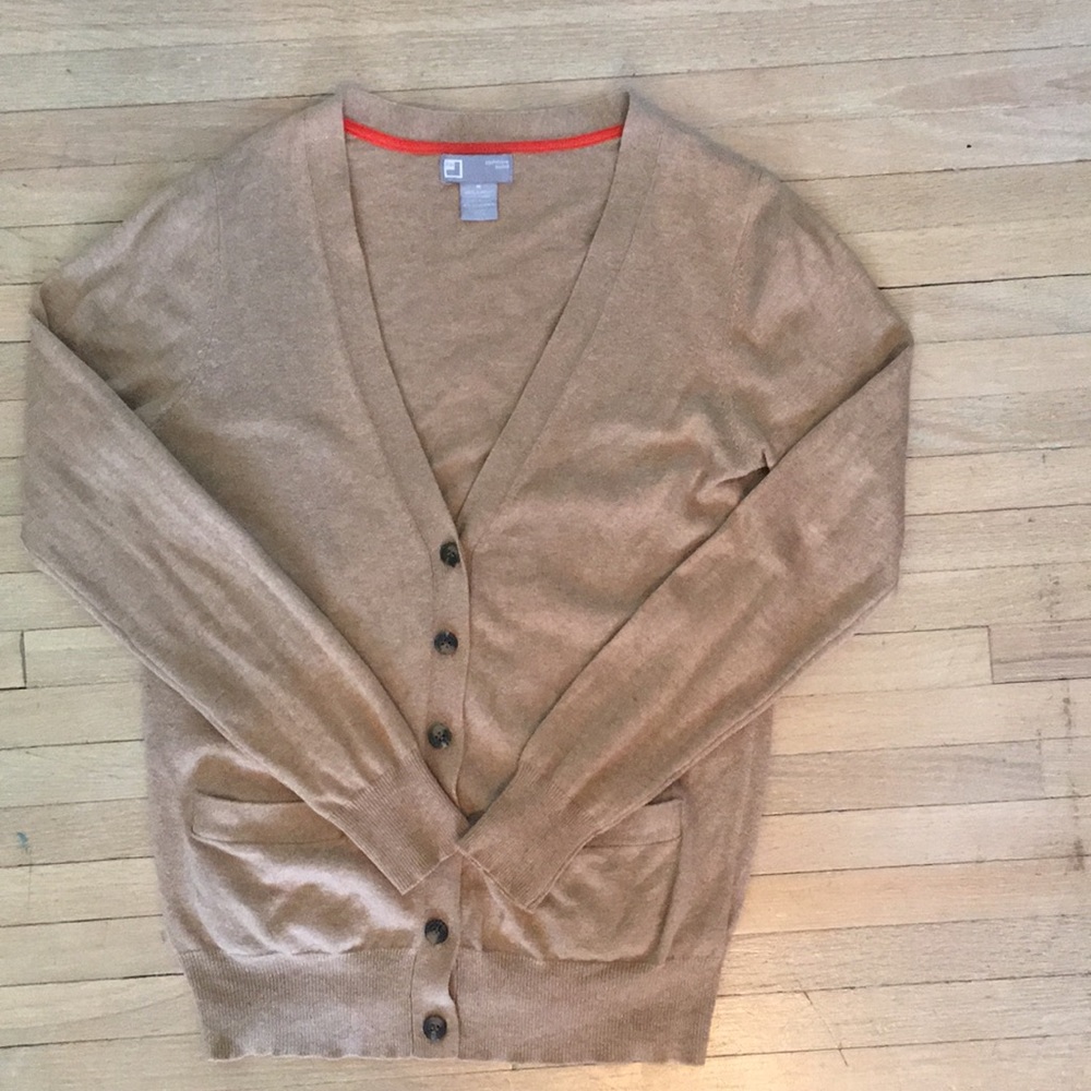 Camel Cashmere blend cardigan